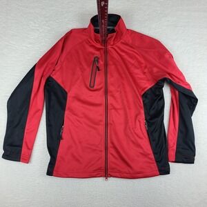 Zero Restriction Sweater Mens Large Black‎ Red Performance Tour Series Golf